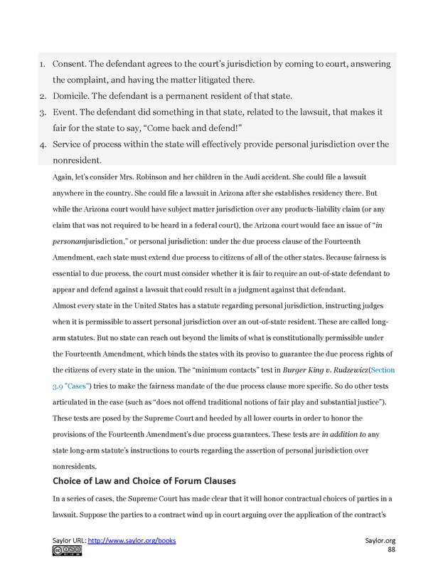 Business Law and the Legal Environment - Page 88